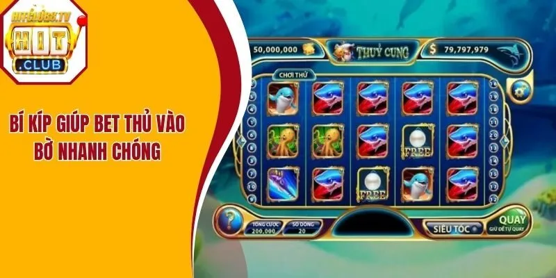 Bí kíp giúp bet thủ vào bờ nhanh chóng